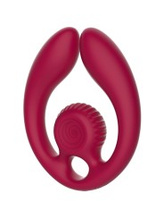 SNAIL VIBE - GIZI DÚO ESTIMULADOR DE PAREJAS CONTROL REMOTO BURDEOS