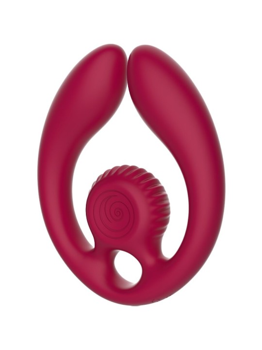 SNAIL VIBE - GIZI DÚO ESTIMULADOR DE PAREJAS CONTROL REMOTO BURDEOS