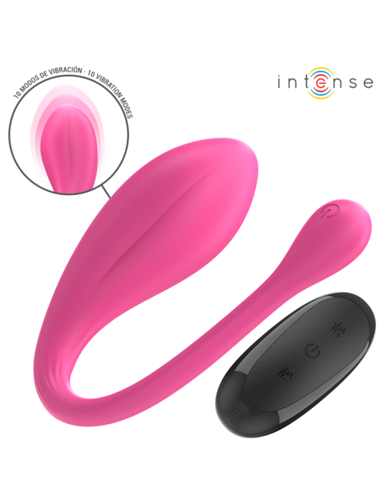 INTENSE - JANICE U VIBRATOR DUBBELE STIMULATIE 10 VIBRATIES ROZE AFSTA