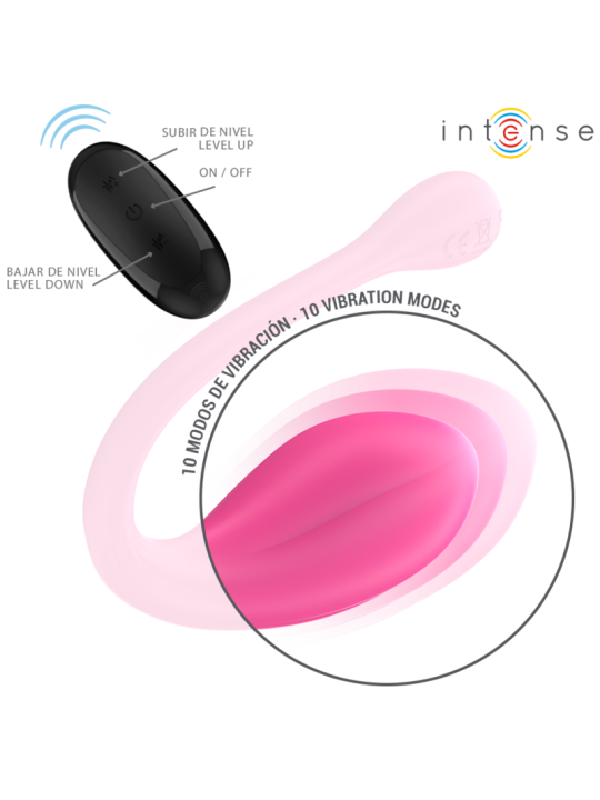 INTENSE - JANICE U VIBRATOR DOUBLE STIMULATION 10 VIBRATIONS PINK REMO