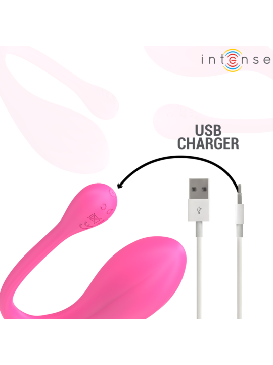 INTENSE - JANICE U VIBRATOR DOUBLE STIMULATION 10 VIBRATIONS PINK REMO