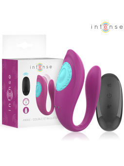 INTENSE - ANNIE ESTIMULADOR & VIBRADOR FORMA DE U MORADO CONTROL REMOT