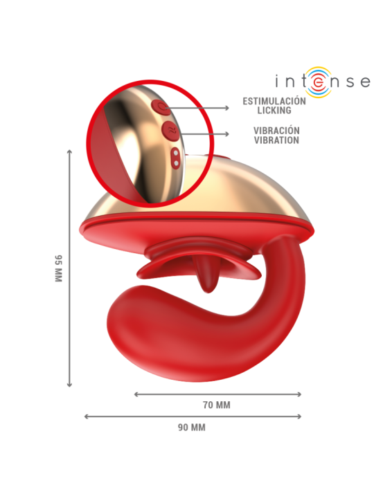 INTENSE - VIBRATORE E STIMOLATORE MARIAH A FORMA DI U 10 VIBRAZIONI RO