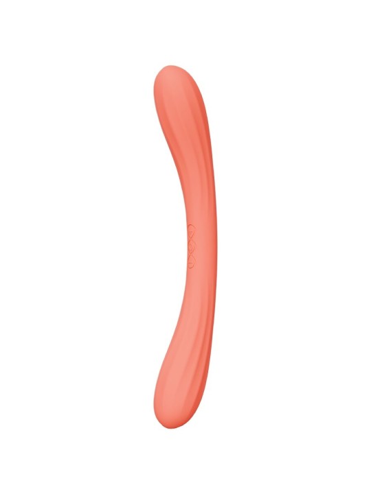 LELO - BOOMERANG VIBRADOR DE DOBLE EXTREMO ROJO CORAL