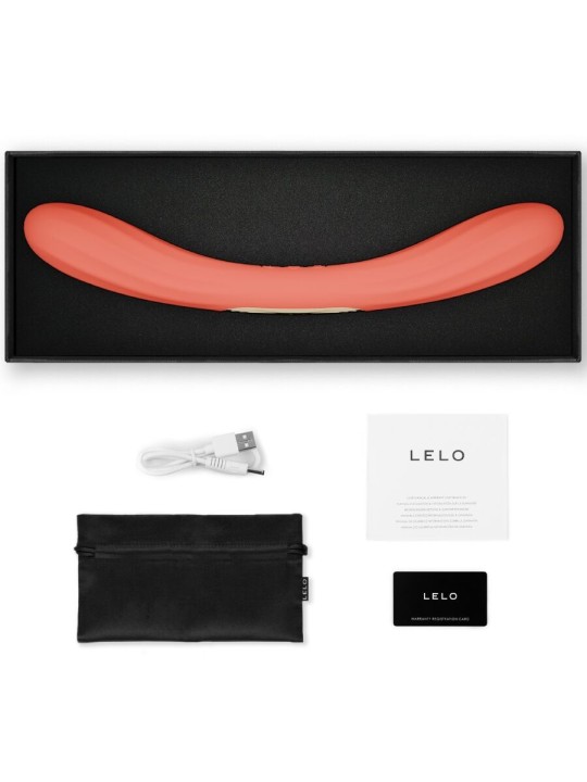 LELO - BOOMERANG VIBRATORE A DOPPIA ESTREMITÀ ROSSO CORALLO