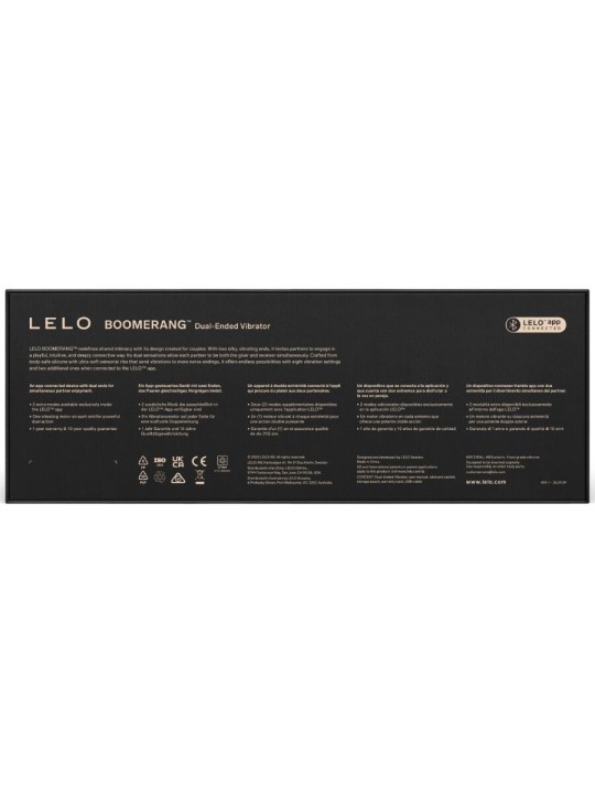 LELO - BOOMERANG VIBRADOR DE DOBLE EXTREMO MORADO