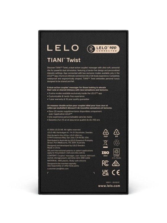 LELO - TIANI TWIST VIBRATOR VOOR STELLEN, ZACHT ROZE