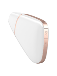 SATISFYER - LOVE TRIANGLE AIR PULSE STIMULATOR & VIBRATOR WHITE