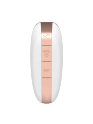 SATISFYER - LOVE TRIANGLE AIR PULSE STIMULATOR & VIBRATOR WHITE