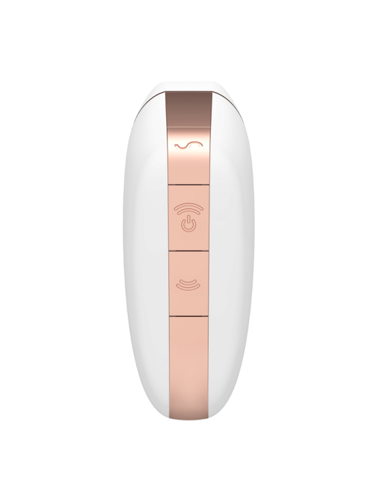 SATISFYER - LOVE TRIANGLE STIMULATOR & VIBRATOR WEISS