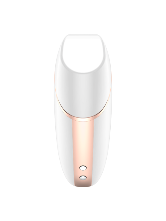 SATISFYER - LOVE TRIANGLE AIR PULSE STIMULATOR & VIBRATOR WHITE