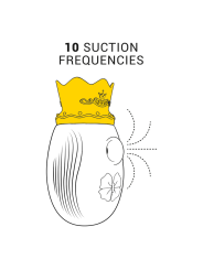 INTENSE - STIMULATEUR DE CLITORIS 10 MODES D'ASPIRATION ET DE LÉCHAGE 