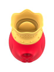 INTENSE - CLITORIS STIMULATOR 10 SUCTION AND LICKING MODES - RED