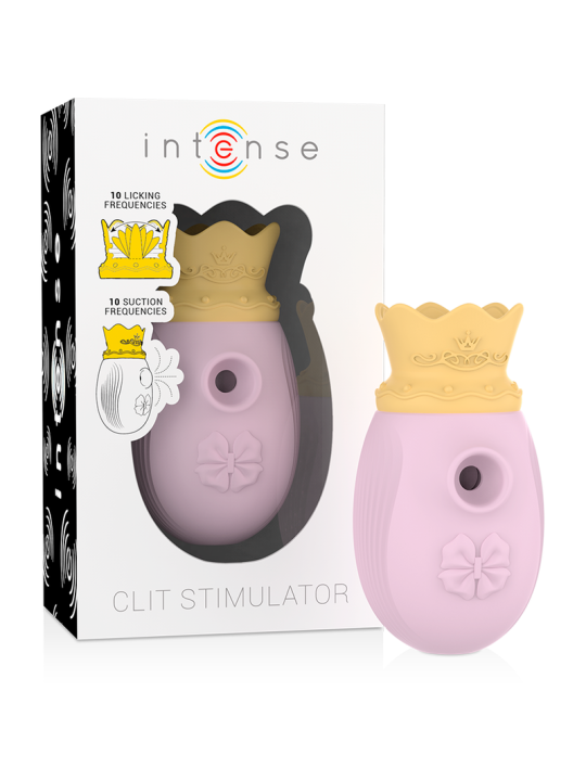 INTENSE - STIMOLATORE CLITORIDEO 10 MODALITÀ DI ASPIRAZIONE E LECCATUR