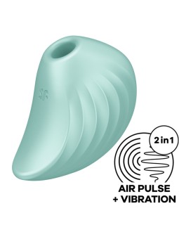 SATISFYER - STIMULATEUR ET VIBRATEUR PEARL DIVER VERT