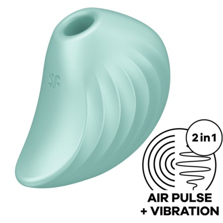 SATISFYER - PEARL DIVER STIMULATOR EN VIBRATOR GROEN