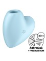 SATISFYER - SCHATTIGE HARTSTIMULATOR EN VIBRATOR BLAUW