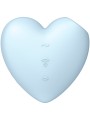 SATISFYER - CUTIE HEART ESTIMULADOR Y VIBRADOR AZUL