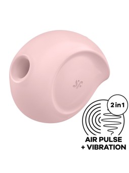SATISFYER - SUGAR RUSH AIR PULSE STIMULATOR & VIBRATOR PINK