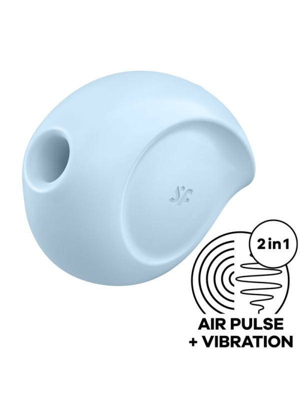 SATISFYER - SUGAR RUSH AIR PULSE STIMULATOR & VIBRATOR BLUE