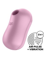 SATISFYER - COTTON CANDY AIR PULSE STIMULATOR & VIBRATOR LILAC