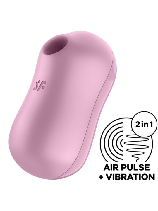 SATISFYER - COTTON CANDY AIR PULSE STIMULATOR & VIBRATOR LILA
