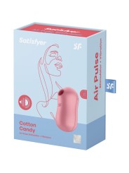 SATISFYER - COTTON CANDY AIR PULSE STIMULATOR & VIBRATOR PINK