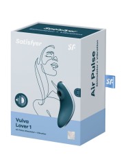 SATISFYER - VULVA LOVER 1 STIMULATEUR ET VIBRATEUR AIR PULSE BLEU