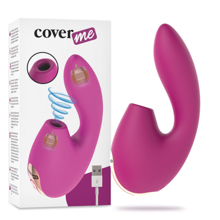 COVERME - VIBRATORE ASPIRATORE CLITORIDEO E POTENTE VIBRATORE PER IL P