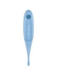 SATISFYER - STIMULATEUR ET VIBRATEUR TWIRLING PRO AIR PULSE BLEU