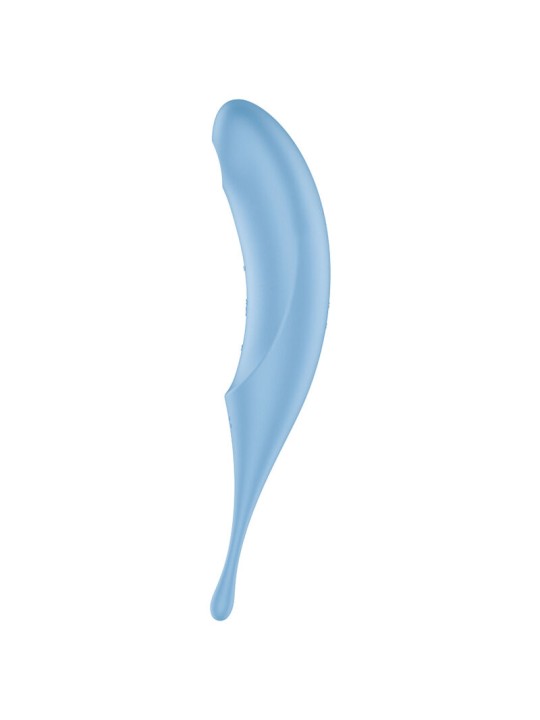 SATISFYER - STIMULATEUR ET VIBRATEUR TWIRLING PRO AIR PULSE BLEU