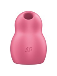 SATISFYER - PRO TO GO 1 ESTIMULADOR Y VIBRADOR DOBLE ROJO