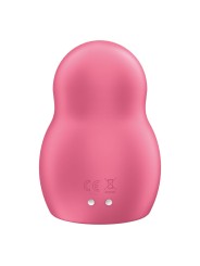 SATISFYER - PRO TO GO 1 ESTIMULADOR Y VIBRADOR DOBLE ROJO