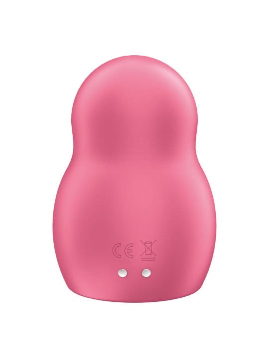 SATISFYER - PRO TO GO 1 ESTIMULADOR Y VIBRADOR DOBLE ROJO