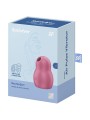SATISFYER - PRO TO GO 1 DOUBLE AIR PULSE STIMULATOR & VIBRATOR RED