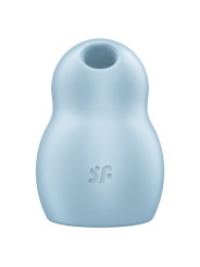 SATISFYER - STIMULATEUR ET VIBRATEUR DOUBLE AIR PULSE PRO TO GO 1 BLEU