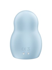 SATISFYER - STIMULATEUR ET VIBRATEUR DOUBLE AIR PULSE PRO TO GO 1 BLEU