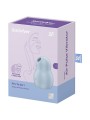 SATISFYER - PRO TO GO 1 ESTIMULADOR Y VIBRADOR DOBLE AZUL