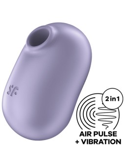 SATISFYER - PRO TO GO 2 DOPPELTER LUFTPULSSTIMULATOR & VIBRATOR VIOLET
