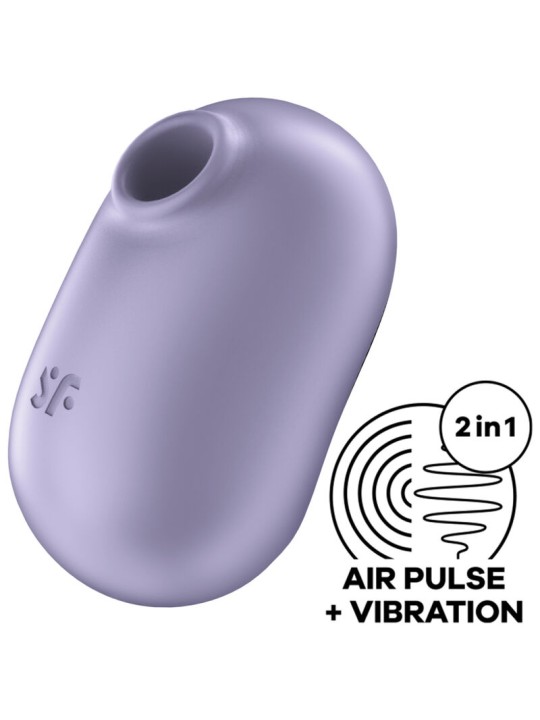SATISFYER - PRO TO GO 2 DOPPELTER LUFTPULSSTIMULATOR & VIBRATOR VIOLET