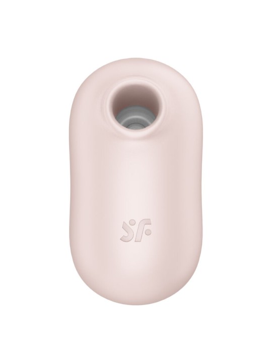 SATISFYER - STIMULATEUR ET VIBRATEUR DOUBLE AIR PULSE PRO TO GO 2 BEIG