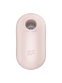 SATISFYER - PRO TO GO 2 DOUBLE AIR PULSE STIMULATOR & VIBRATOR BEIGE