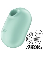 SATISFYER - PRO TO GO 2 DUBBELE STIMULATOR EN VIBRATOR GROEN