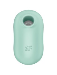 SATISFYER - PRO TO GO 2 DOUBLE AIR PULSE STIMULATOR & VIBRATOR GREEN