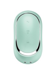 SATISFYER - PRO TO GO 2 DOUBLE AIR PULSE STIMULATOR & VIBRATOR GREEN