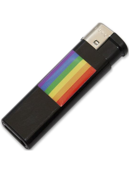 PRIDE - PRETO MAIS CLARO COM BANDEIRA LGBT