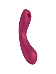 SATISFYER - CURVE TRINITY 1 AIR PULSE VIBRATION RED