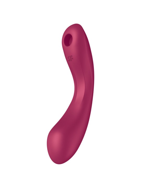 SATISFYER - CURVE TRINITY 1 AIR PULSE VIBRATION VERMELHO