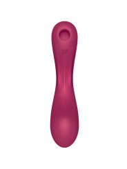 SATISFYER - CURVE TRINITY 1 AIR PULSE VIBRATION ROJO