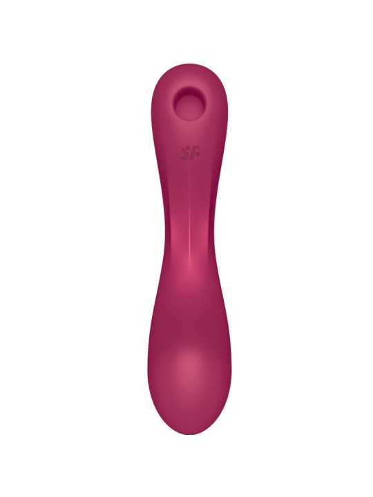 SATISFYER - CURVE TRINITY 1 AIR PULSE VIBRATION VERMELHO